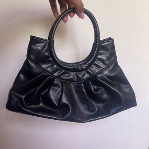 VINTAGE FAUX LEATHER 80s mini handbag